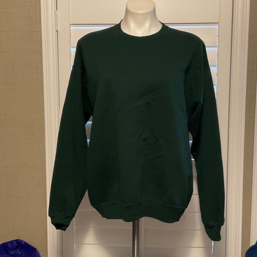 Hanes Men's Deep Green Crewneck Sweater